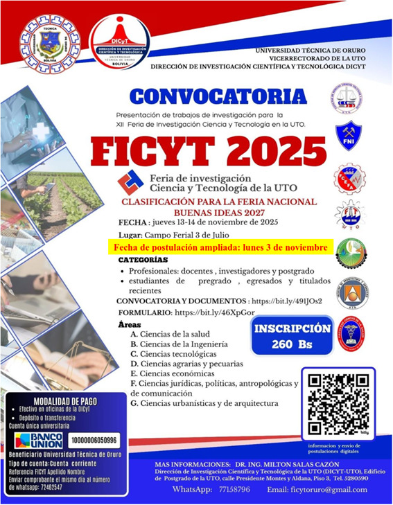 Afiche Convocatoria FICYT 2025